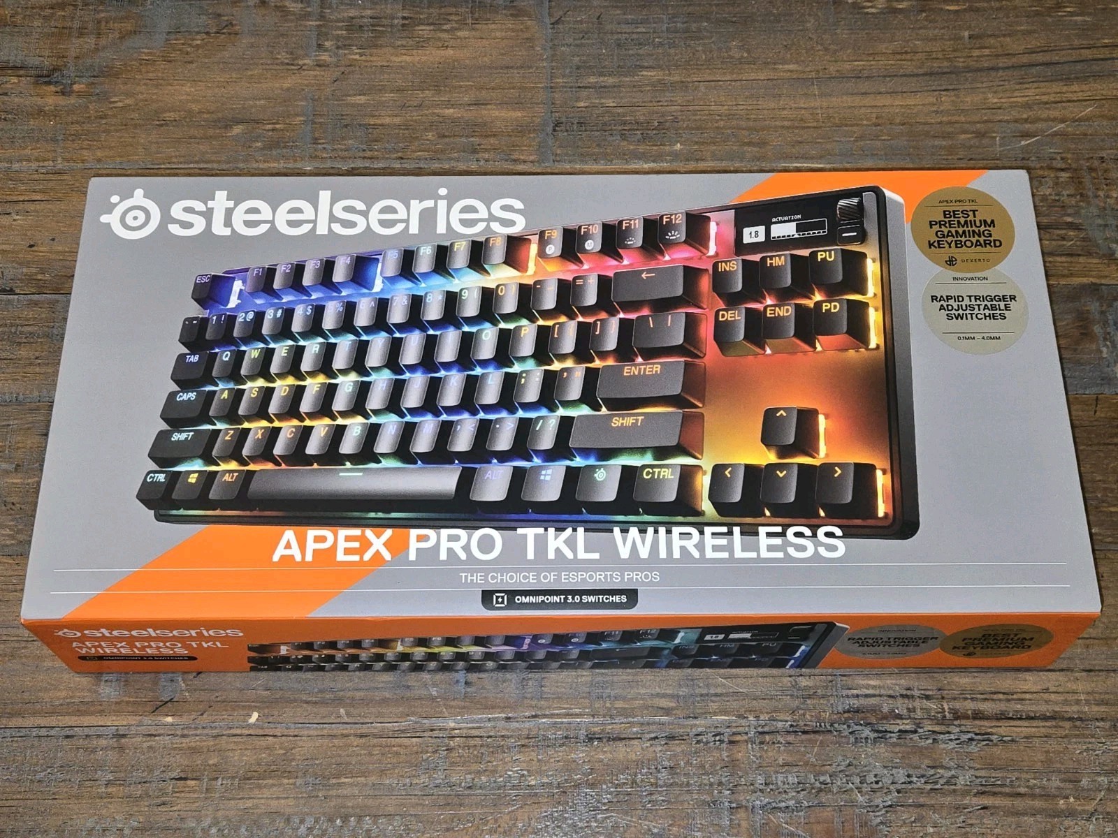 New & Sealed! SteelSeries Apex Pro TKL Gen 3 Wireless Gaming Keyboard (64871)