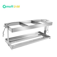 Aluminum Trailer-Mount Race Fuel Jug Holder -For Three 5 Gallon Fuel Containers