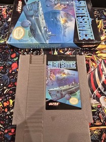 NES Nintendo Silent Service BOX + Protector Authentic Genuine Damaged
