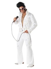 Las Vegas Elvis Kostüm - Der King in seiner späten Glamour-Phase Größe: L