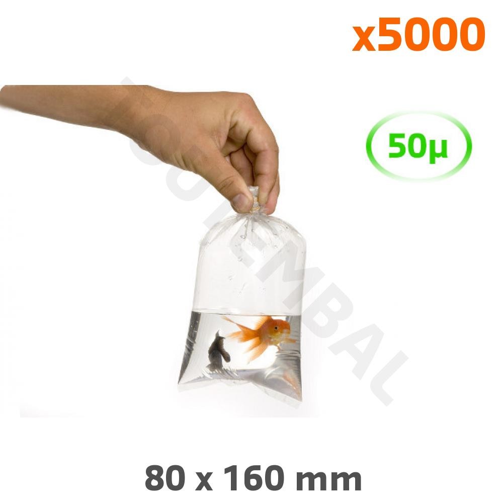 Sachet plastique sans fermeture pour tri de perles et loisirs créatifs 80x160