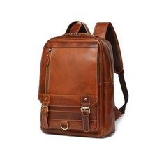 LANNSYNE Vintage Genuine Leather Backpack For Men Fits up to 15... FAST USA SHIP