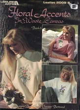 Leisure Arts Floral Accents In Waste Canvas