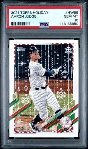 2021 Topps Holiday #HW99 Aaron Judge Yankees PSA 10