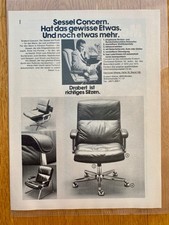 Drabert Minden Sessel Stuhl Chair 70s retro 1975 Vintage Ad Werbung Reklame