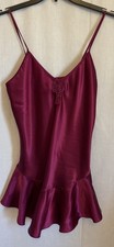 Vintage California Miss Chemise Liquid Satin Babydoll Nightgown Small USA