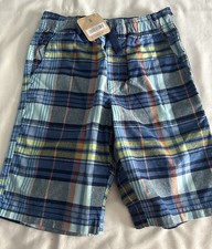 Crazy 8 Kids Boy’s Pull On Plaid Shorts Multicolor Size 6 NWT