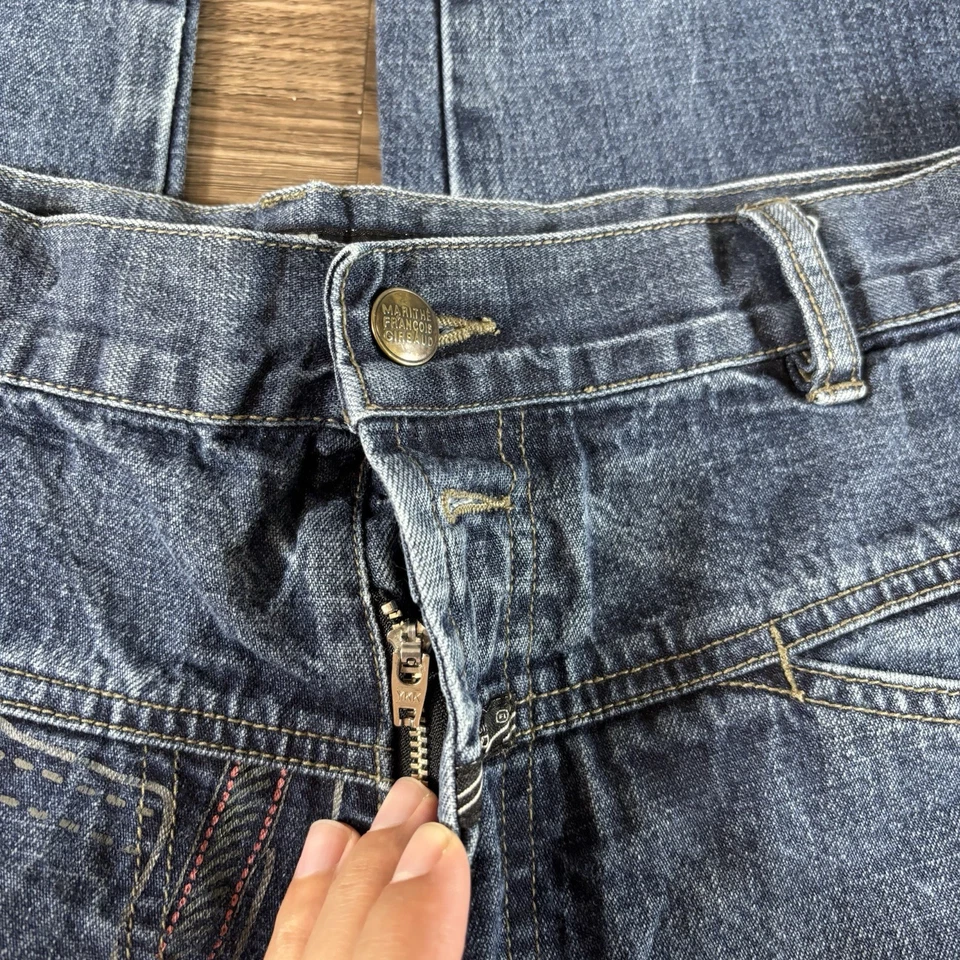 VTG Marithe Francois Girbaud Jeans Mens 36 Baggy Y2K Skater Spell Out 34x30* - Image 2 of 4