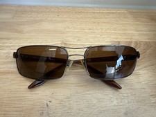 Vintage PERSOL 2191S Unisex Rectangular Sunglasses Brown Black Made In Italy