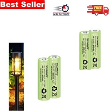 AA 400mAh Rechargeable NiMH Solar Light Batteries - Eco-Friendly 2-Pack 7.99 per battery