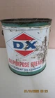 Vintage DX 10 LB Grease Can All Purpose Grease Can/Sunray Oil Company