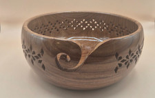 Rosewood Wood Bowl For Knitting  Crochet Wooden Yarn Bowl Hand Made Yarn Holder