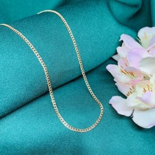 Panzer Kette sehr dünne 1.6mm Halskette Gold Rose Rotgold 585  NEU