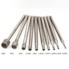 0.8-5mm Diamond Burr Core Drill Bits Engraving for Glass Tile Dremel Rotary Tool