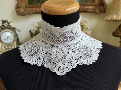 HM Antique Vintage BELGIAN BRUSSELS DUCHESSE POINT DE GAZE LACE