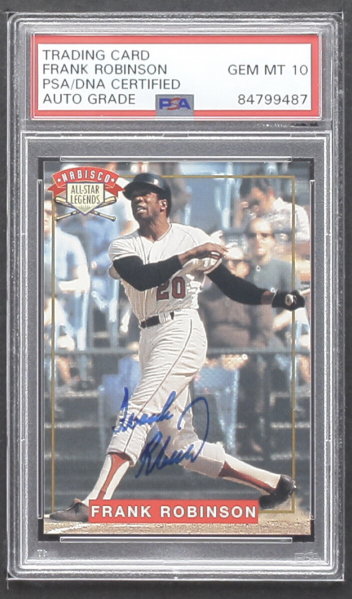 Frank Robinson Autographed Signed 1994 Nabisco All-Star s Card #3 (PSA/Auto Grade 10) 