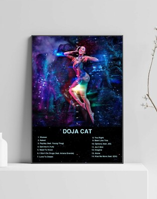 Doja Cat Planet Ihr Album Premium Musik Poster | Artwork Trackliste