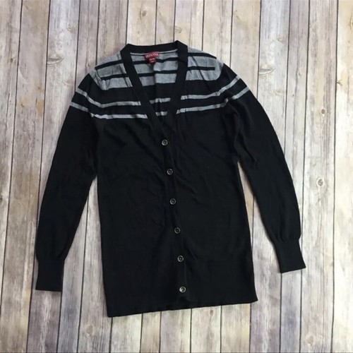 Bonnet Femme Merona – Noir/gris/argenté, Rayé Scintillant, Neuf, Taille Unique