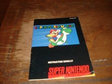 Super Mario World Manual only SNES Super Nintendo