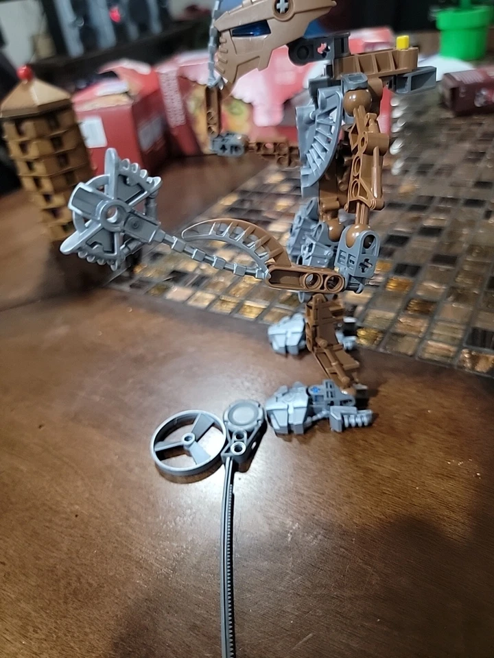 LEGO Bionicle Toa Hordika de colección: Onewa 8739 completo 2005 con lanzador Foto 4 de 4