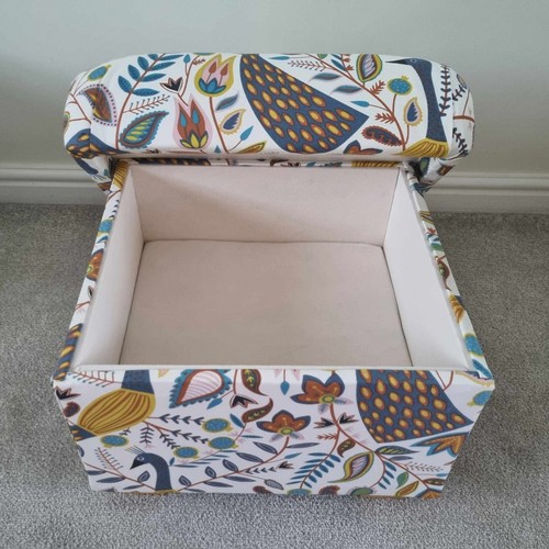 Storage Footstools in Various Fabrics Laura Ashley Pouffe Footstall Designer New - Picture 144 of 172