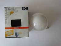 Osram Bellalux Globe G120 E27 40W Soft White | Opal Weiß Globelampe ø 120Mm