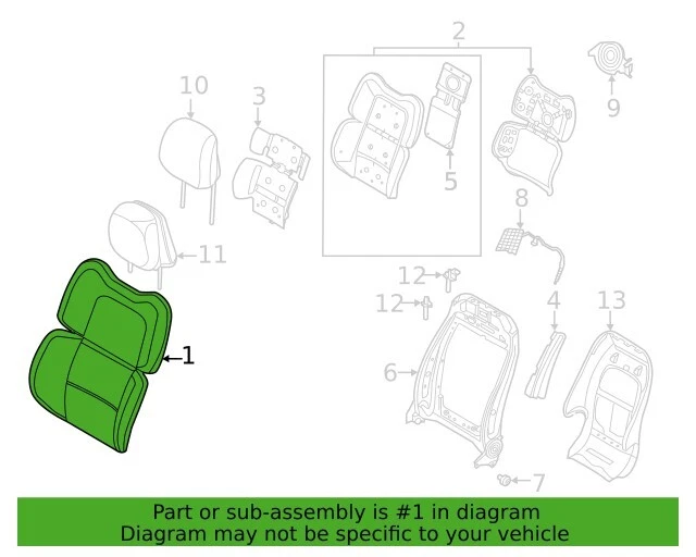 Conjunto de cubierta de aviador Lincoln 2020-23 asiento trasero - (LC5Z-7864416-MC) Foto 2 de 4