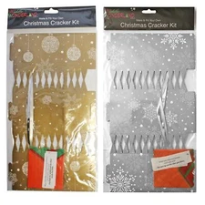 Widdle Wonderland DIY 6 Pack Make your Own Christmas Cracker Kit Silver or Gold