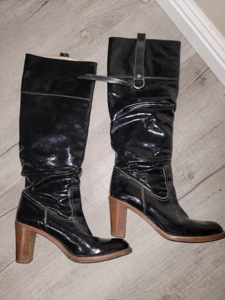 Botas Coach Morgan de charol negro para mujer talla 8,5 Foto 3 de 4
