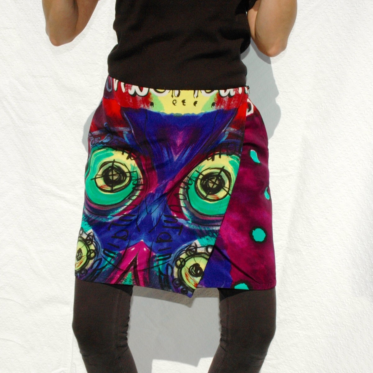 GIANNI VERSACE skirt Pop art print size 44 from S/S 1991 | eBay
