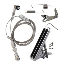  Gas Pedal +24"  Throttle Cable Stainless Steel Bracket Spring Kit Hot Rod 