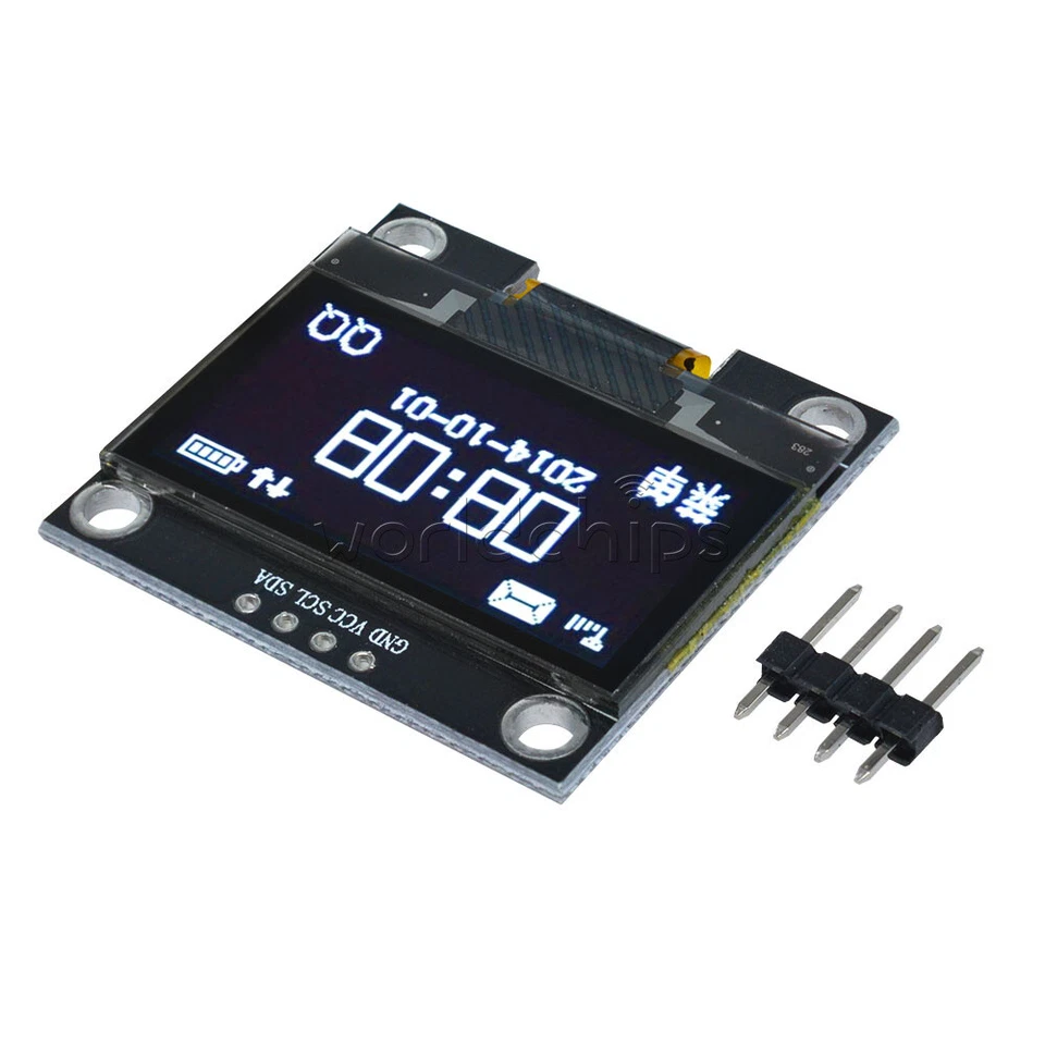 1-10 Stück 1,3 Zoll 4Pin Weiß OLED LCD Display Modul IIC I2C 128x64 für Arduino USA - Bild 4 von 4