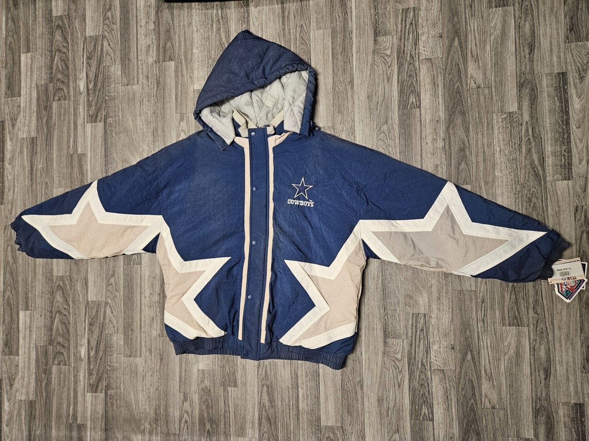 New! Vintage Dallas Cowboys Starter Puffer Star Jacket Team