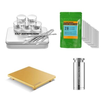 DABPRESS Accessory TooL Kit- 6X7'' Cooling Plate, Collection Tools, Mold And Bags