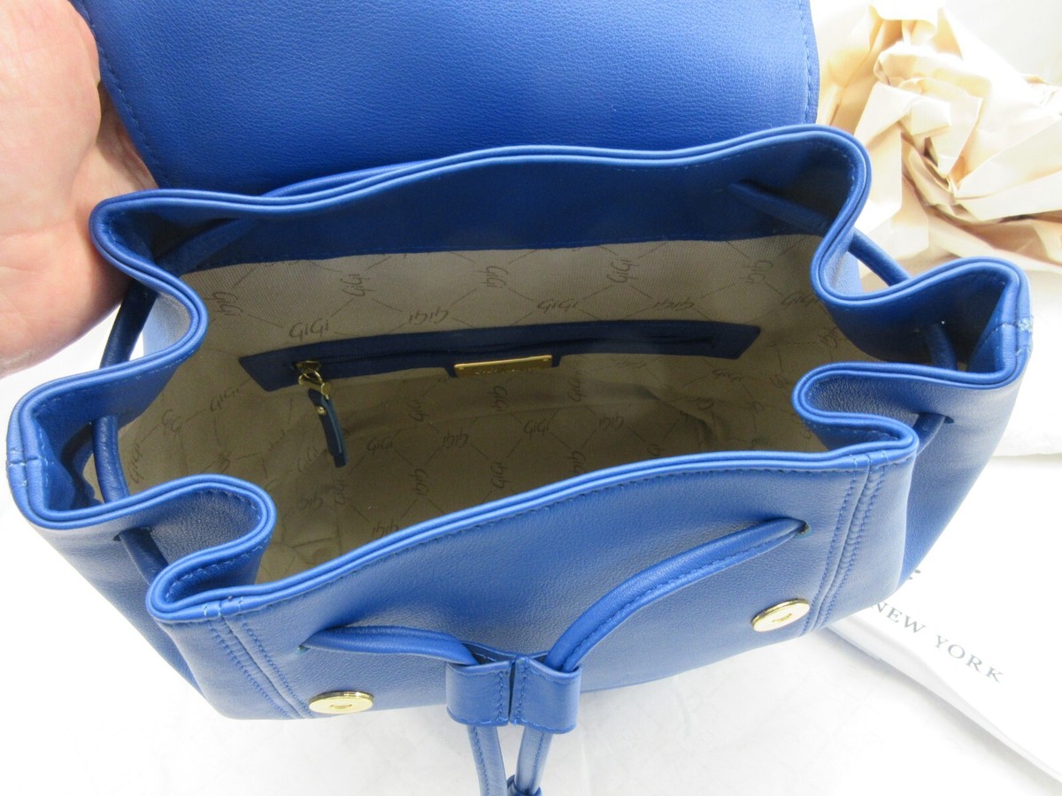 GiGi New York Phoebe Backpack Leather Cornflower Blue List  display picture 2