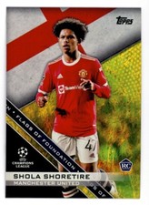2022 Shola Shoretire Topps Jade Edition Gold Manchester United Rookie Card 33/50. rookie card picture