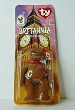 Mcdonalds TY Beanie Baby Britannia The Bear RARE WITH ERRORS 1993 OakBrook Toys