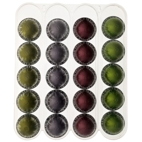 OnDisplay Wall Mounted Acrylic Nespresso Vertuoline Coffee Capsule/Pod Holder - Clear
