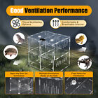 4 Grids Acrylic Reptile Terrarium Lizard Cage Tank Acrylic Climbing Pet Box Case