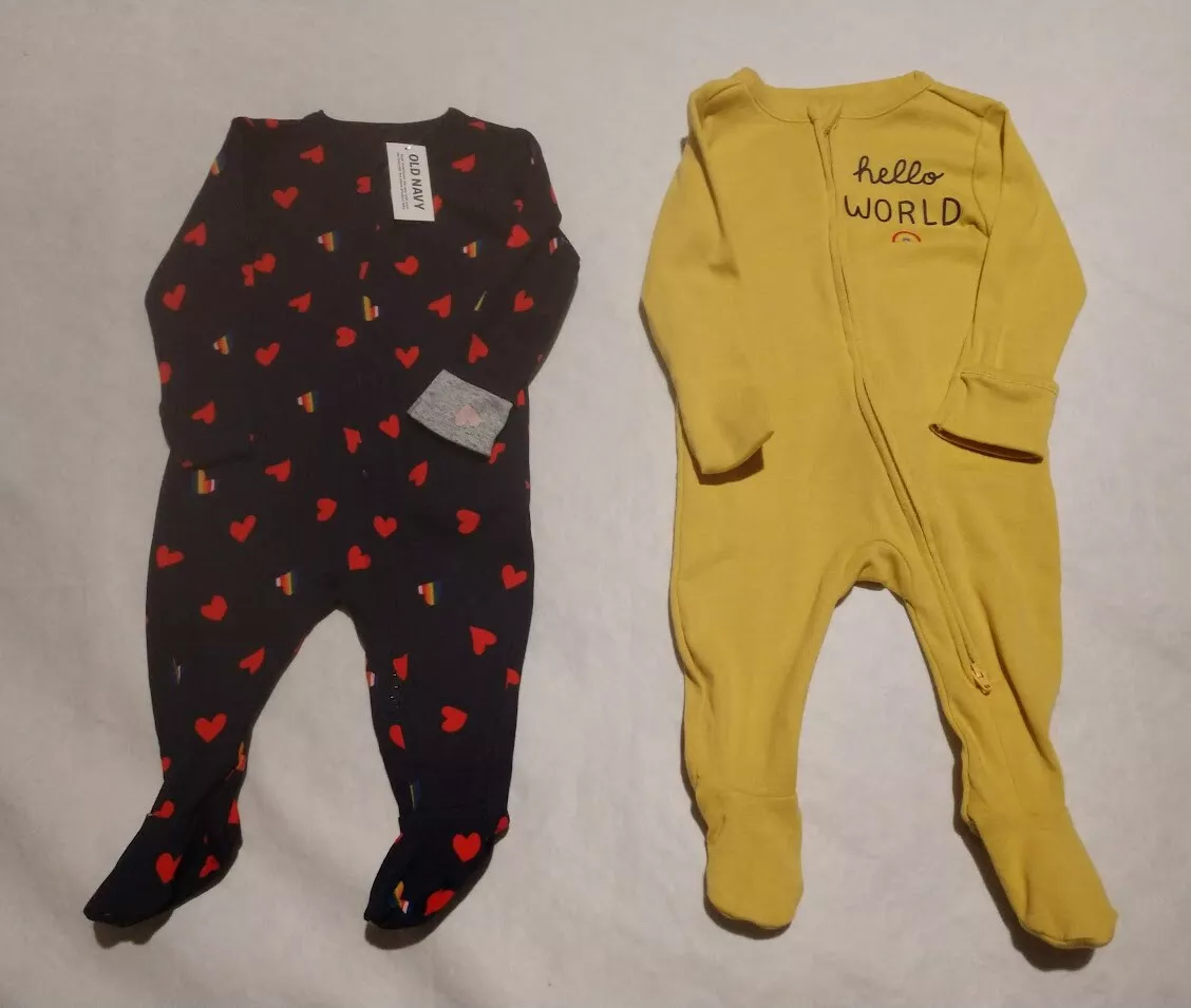 Old navy online baby girl sleepers