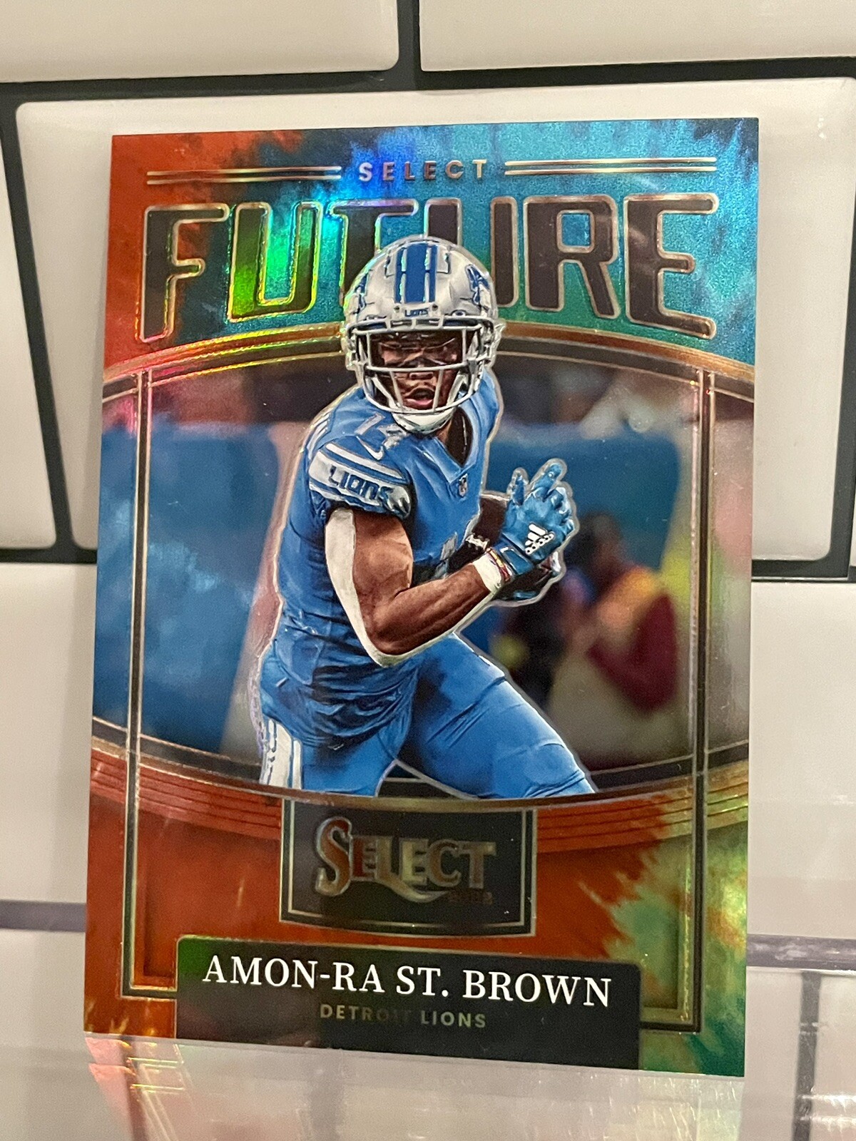 2022 Panini Select Amon-Ra St. Brown Future Tie Dye  Lions #d/25