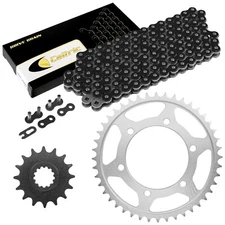 Black Drive Chain And Sprocket Kit for Yamaha FZ1 FZS1000 2001-2005