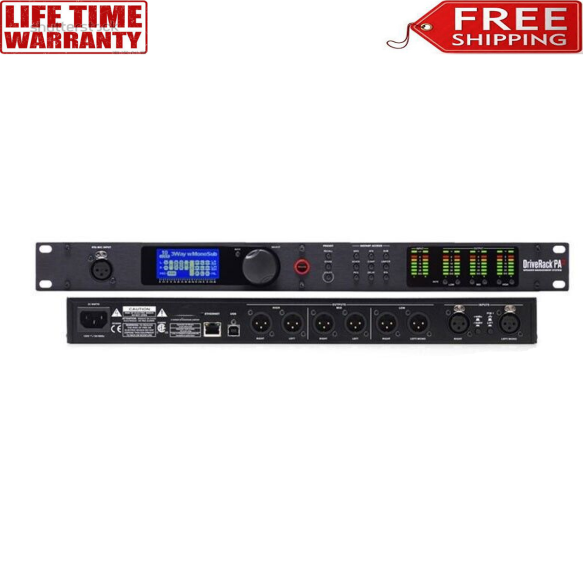 PA2 Speaker Management System Loudspeaker Audio Processor 2 In 6