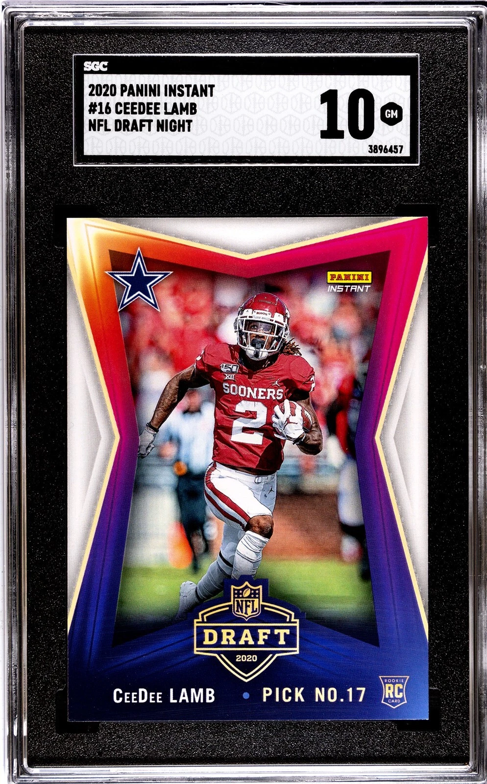 CeeDee Lamb Panini Instant Draft Night #16 Base