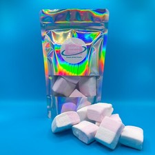 Freeze Dried Raspberry & Milk Marshmallows ~ Crunchy Sweets / Candy ~ Great Gift