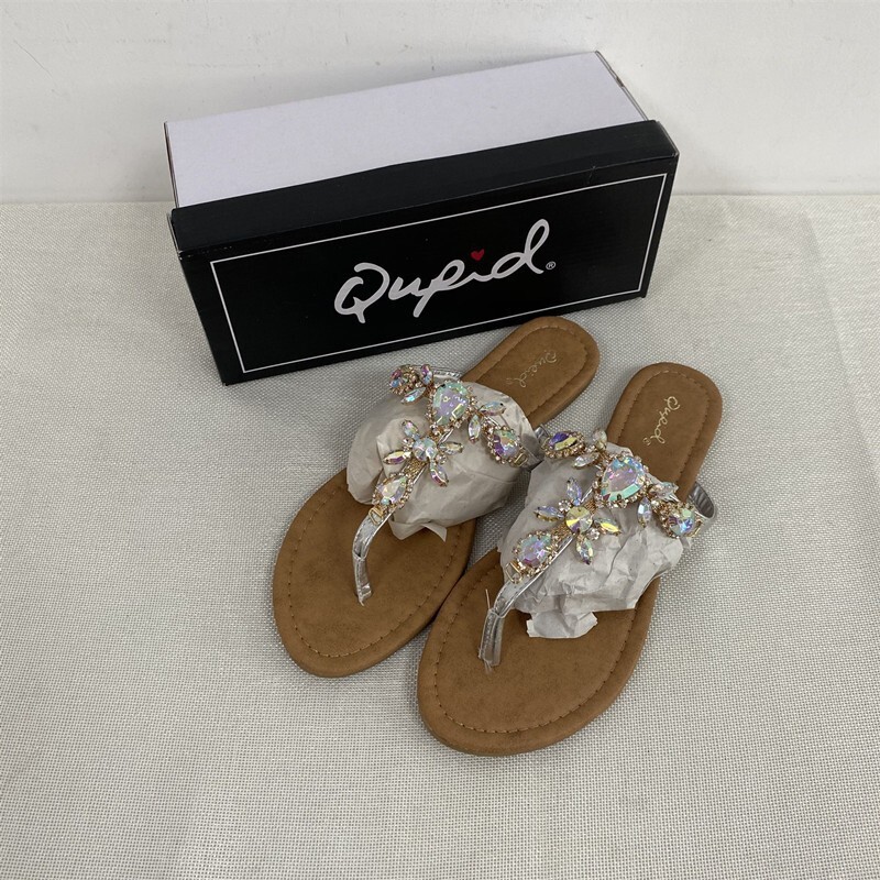 PANTOFOLA D’ORO Infradito con strass ciabatte donna sandali bassi 37 41 nero oro argento