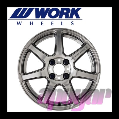 WORK EMOTION T7R WHEEL (1pcs) 15 inch 6.5J 52 100 4H Glimit Silver