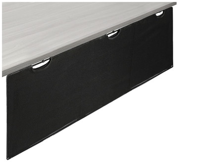 60'' VIVO Black Under Desk Privacy & Cable Management Sleeve Panel 60'' Kit