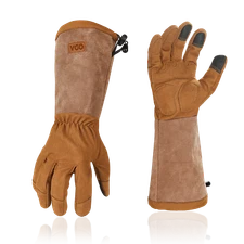 Vgo 1Pair Long Cuff Rose Pruning Thorn Proof Garden Gloves, Work Gloves(SL6592)