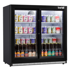 Beer Drinks Bar Fridge Baridi DH273 Sliding Double Door, 190L Capacity B